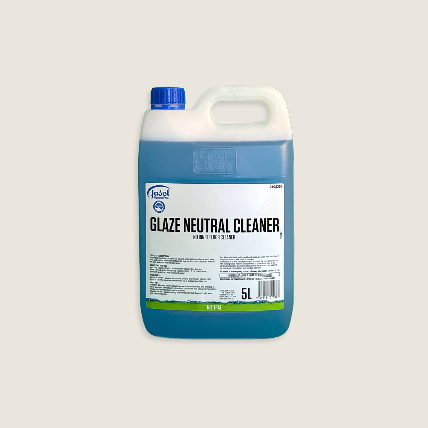 Jasol Glaze Neutral Cleaner 5 Litres