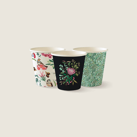 Art Series Single Wall Coffee Cups