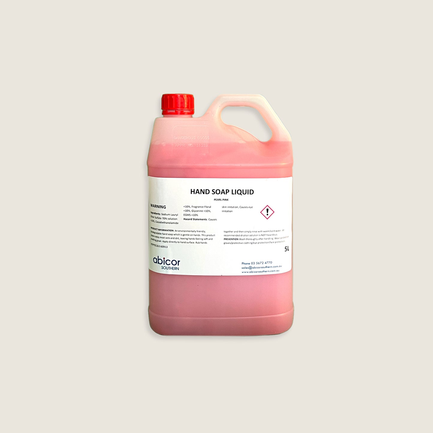 Hand Soap Liquid Pearl Pink 5 Litres